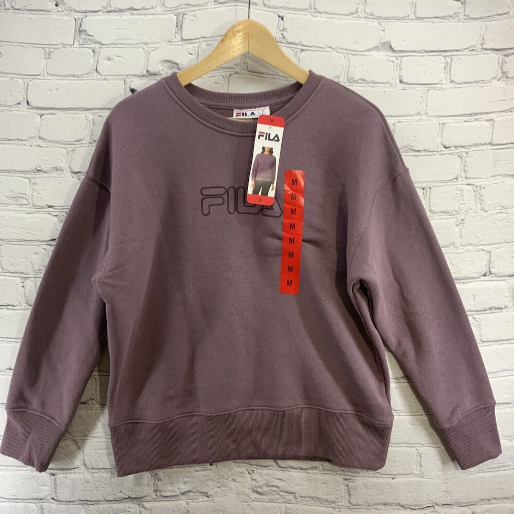 Fila SweatShirt Pull Over Womens Sz M Plum Purple NWT‎